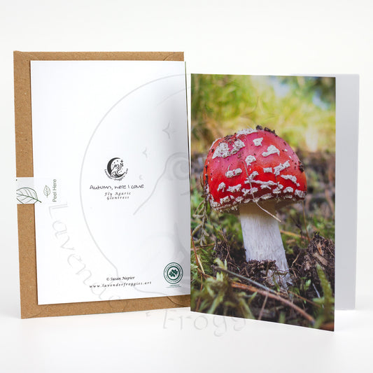 Autumn, here I come A6 Portrait Greetings Card